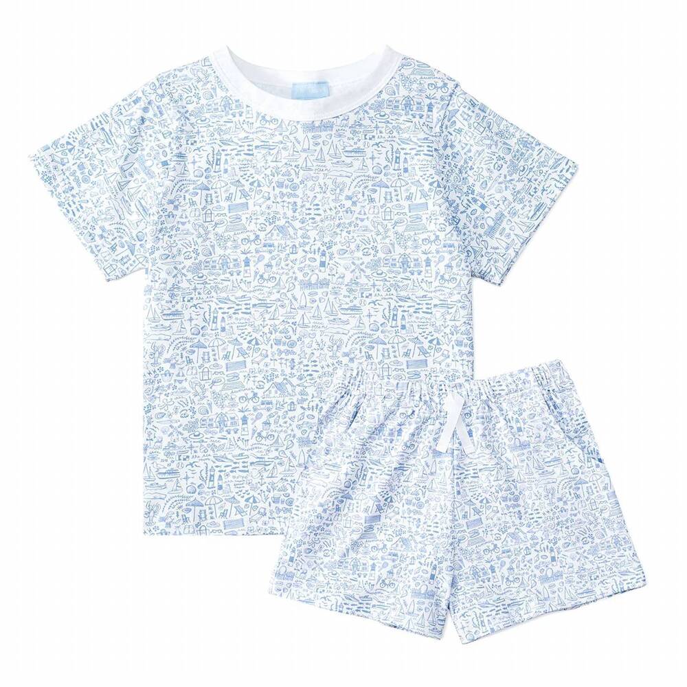 NEW JOY STREET kids seaside camp set in blue